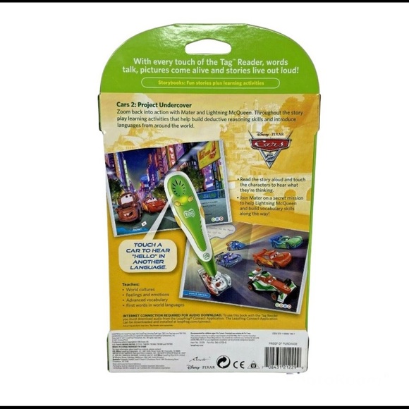 Leap Frog Learn to Read Tag Interaction Disney Cars Story Book (a… - Picture 2 of 3